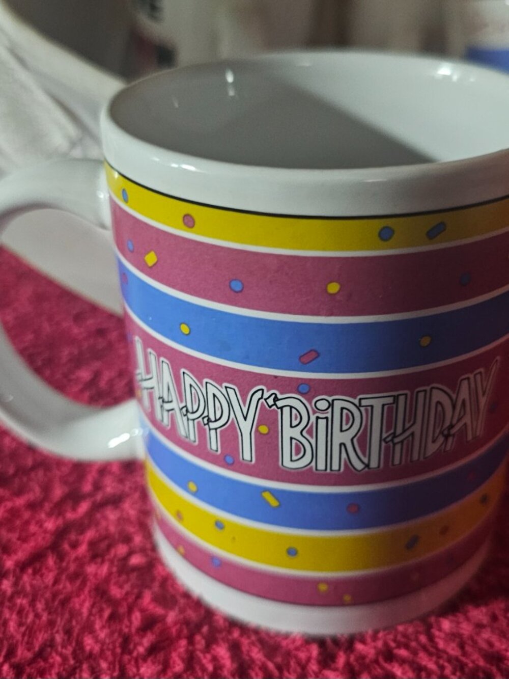 Happy Birthday Coffee Tea Ceramic Mug Office Cup